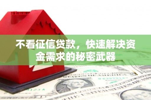 左权不看征信贷款，快速解决资金需求的秘密武器