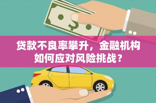 左权贷款不良率攀升，金融机构如何应对风险挑战？