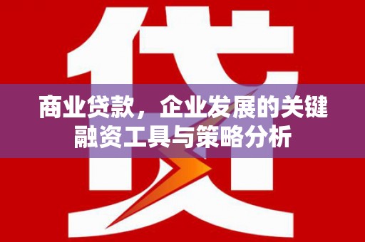 左权商业贷款，企业发展的关键融资工具与策略分析